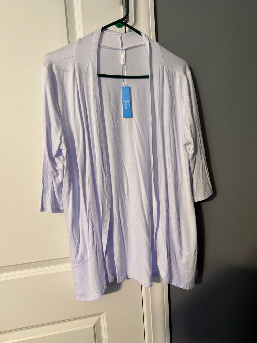 White Open-Front Women's Cardigan